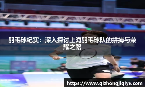 羽毛球纪实：深入探讨上海羽毛球队的拼搏与荣耀之路